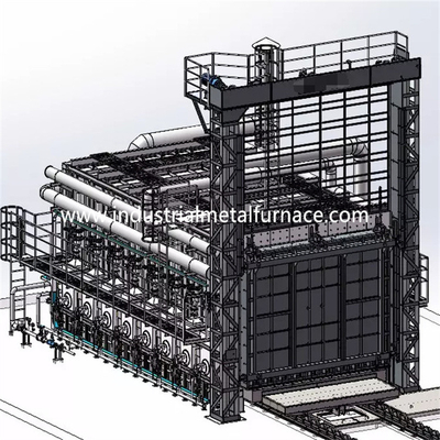 خرید کوره اجاق گاز پایین بوگی خودرو 4500×1500×1200 میلی متر 1150 ℃ online manufacture
