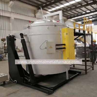 خرید 600kg Electrical Resistance Tin Melting Furnace 16KW Hydraulic Tilting online manufacture