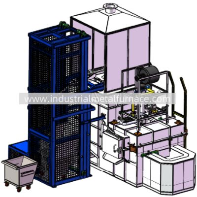خرید 5000 KG/H Natural Gas Continuous Industrial Aluminum Melting Furnace online manufacture