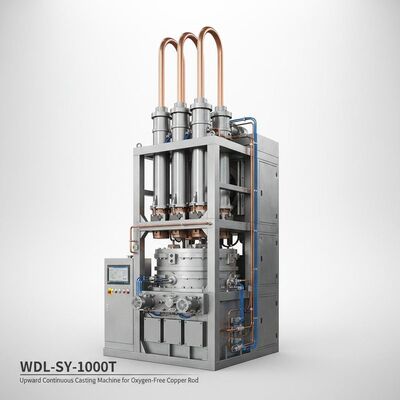 خرید ماشین ریخته گری مداوم به سمت بالا برای میله مس بدون اکسیژن با φ8 16 mm قطر 1000 تن ظرفیت سالانه و دقت ردیابی سطح مایع ± 2 mm تولید آنلاین