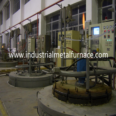 کیفیت  90KW 50HZ Pit Type Gas Carburizing Furnace Electric Resistance Continuous Gas Carburising Furnace کارخانه