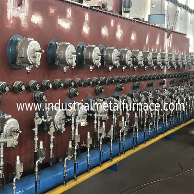 کوره تسمه مشبک نوع زنجیر گاز طبیعی 960 کیلووات 55Cr3 1500 X 14000 X 200mm