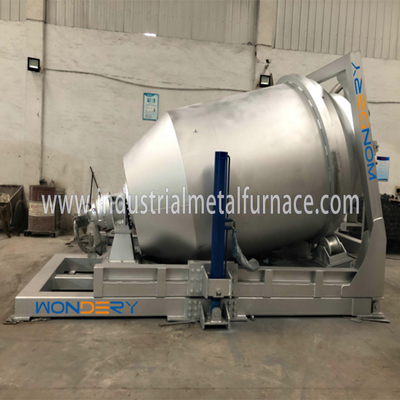 کوره ذوب آلومینیوم صنعتی دوار 5000 کیلو گرمی برای شمش سازی