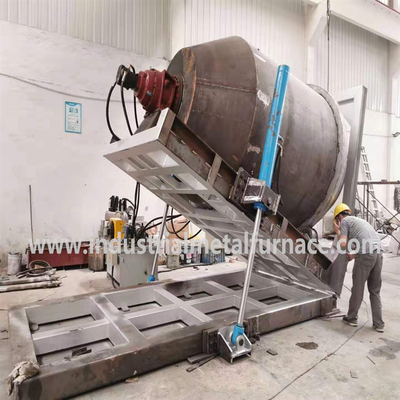 فرن ذوب آلومینیوم صنعتی 380V 3P 50HZ برای ریختن چرخشی