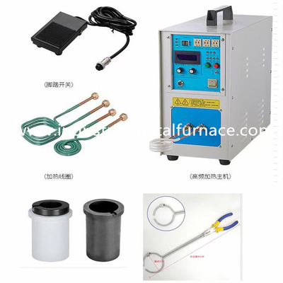 دستگاه ذوب طلای برقی صنعتی IGBT 6 کیلوگرمی 8 کیلوگرمی