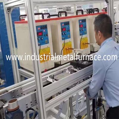 10KG نوع کج فولاد کوره ذوب القایی بخاری ذوب فلز 35KW